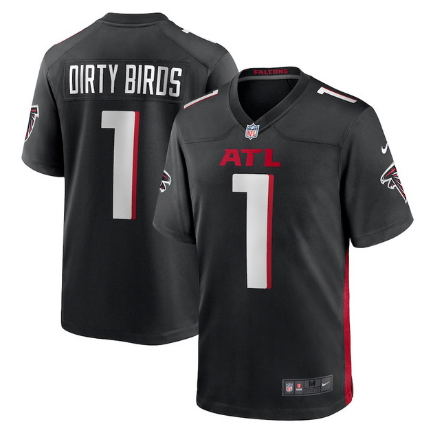 mens nike dirty birds black atlanta falcons game jersey